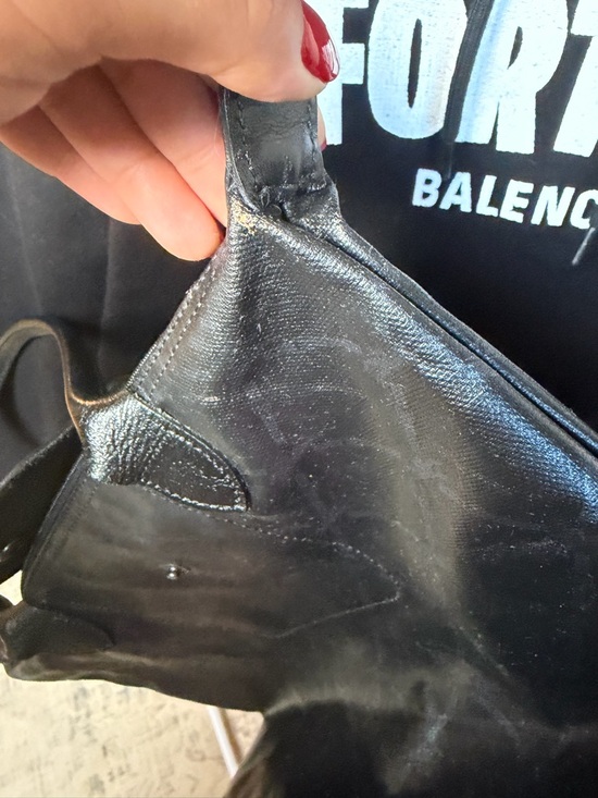 Longchamp Le Pliage Rare Coated Canvas Black Tote Bag – Made in France - Picture 14 of 16